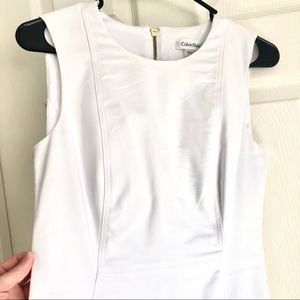 White Calvin Klein dress